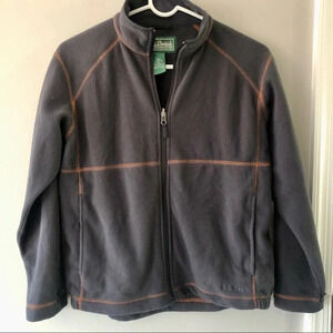 L.L. Bean Kids Unisex Full Zip Fleece Coat Jacket Size Large